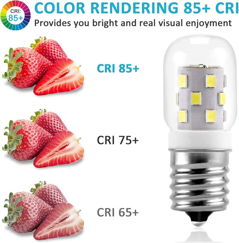 E17 LED Bulb Microwave Oven Appliance Light Bulb Super Power Saving Multiple Purpose Under Hood Over Stove Lights-3W(Equal to 40W Incandescent),38...
